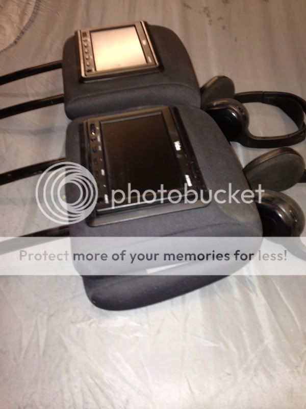 Veba screens built into headrests